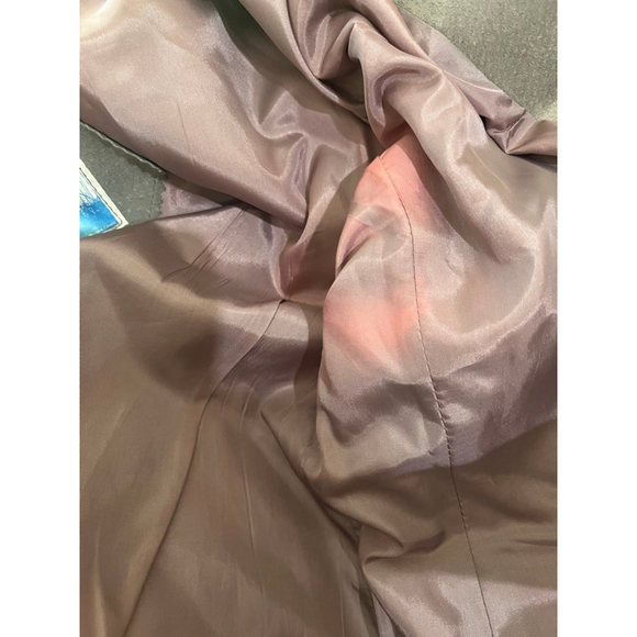 Vintage West Wind Leather Gray Jacket Women's Size 13/14 Lined Pockets Casual - Picture 9 of 9